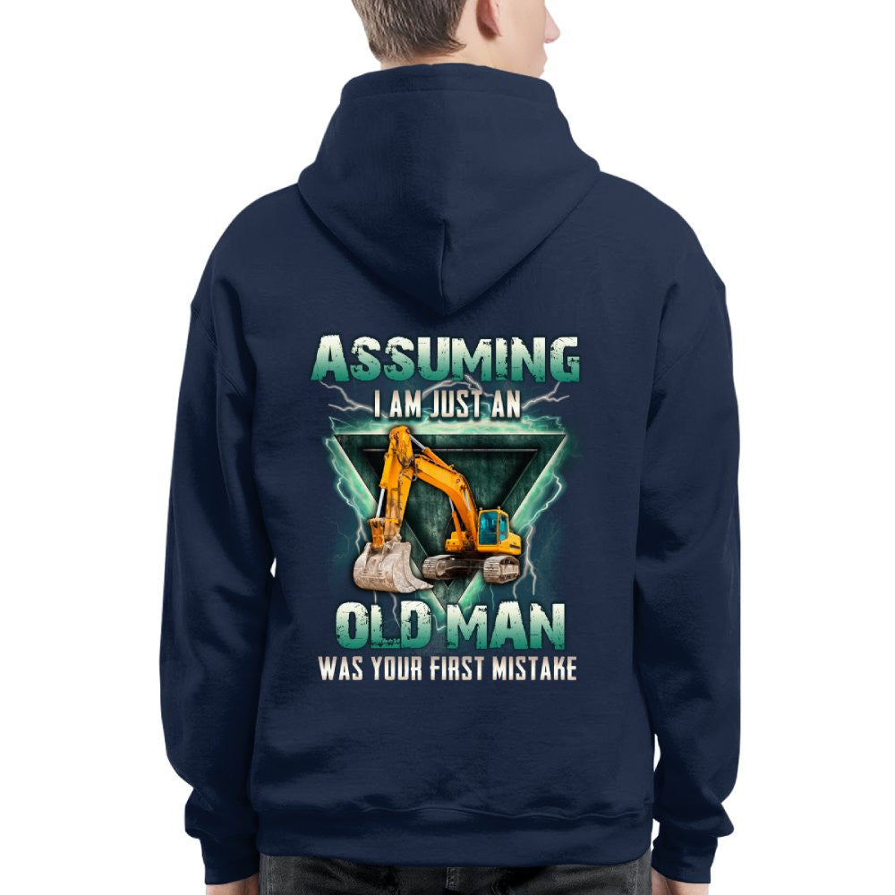 Assuming I'm Just An Old Man Operator Apparel - Excavator T-Shirt Hoodie & More - grunx260804-0222