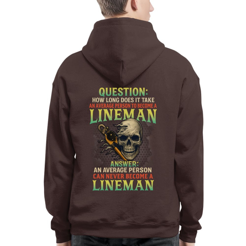 Average Person Can't Be Lineman Apparel - Skull Pliers T-Shirt Hoodie & More - grunx260804-0230