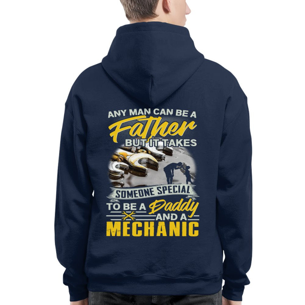 Any Man Can Be A Father - Mechanic Daddy Pride T-Shirt, Hoodie & More - grunx260804-0190