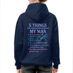5 Things About My Man - Funny Carpenter T-Shirt, Hoodie & More - grunx260804-0003