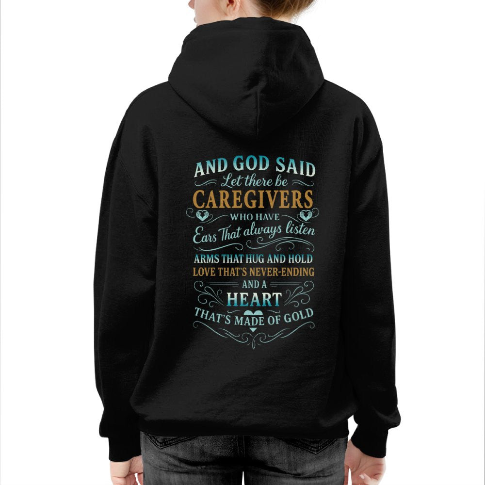 And God Said Caregivers Heart Made of Gold T-Shirt, Hoodie & More - grunx260804-0161