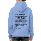 5 Things About My Mechanic Man Apparel - Funny Love Quote T-Shirt, Hoodie & More - grunx260804-0011