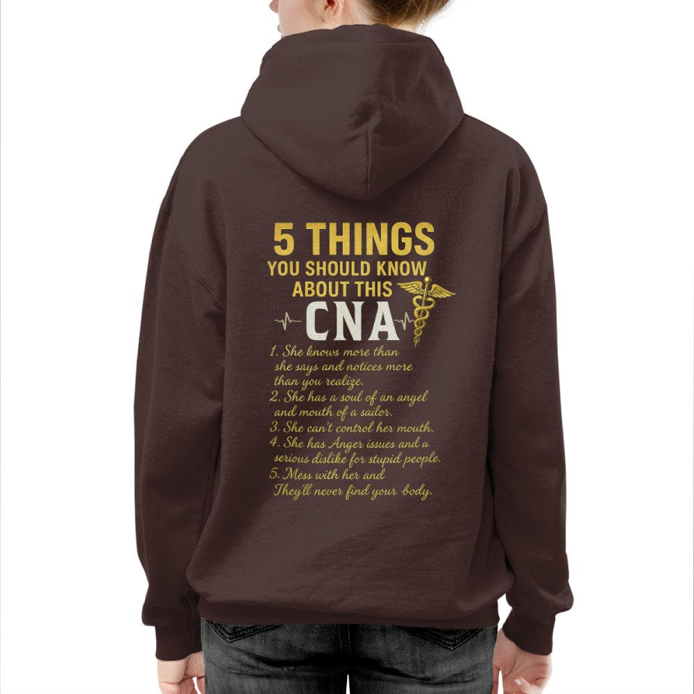 5 Things You Should Know About This CNA - Funny Quote T-Shirt, Hoodie & More - grunx260804-0039