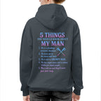 5 Things About My Machinist Man - Funny Love Quote T-Shirt, Hoodie & More - grunx260804-0002
