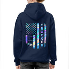 American Flag Holographic - Trucker Pride T-Shirt Hoodie & More - grunx260804-0151