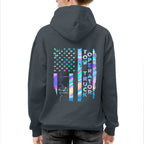 American Flag Holographic - Tow Truck Operator Pride T-Shirt Hoodie & More - grunx260804-0150