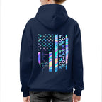 American Flag Holographic - Tow Truck Operator Pride T-Shirt Hoodie & More - grunx260804-0150