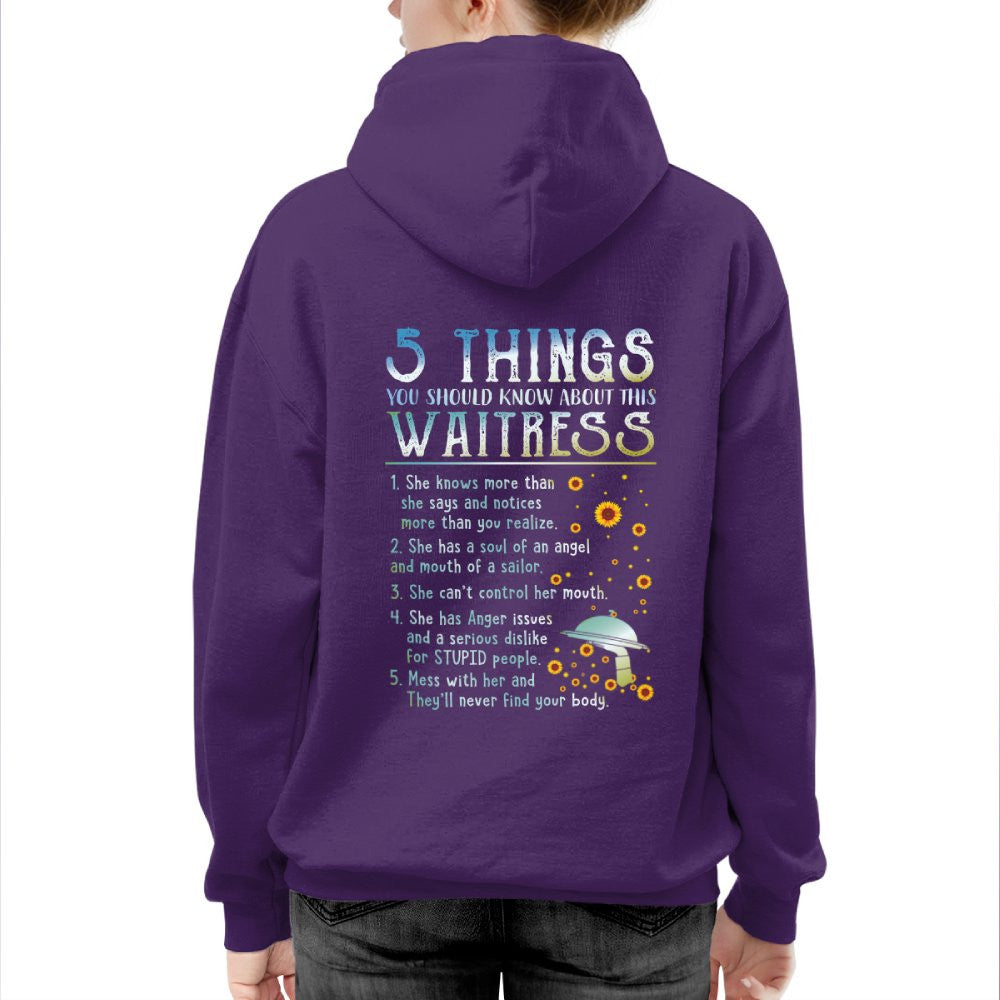 5 Things About This Waitress Apparel - Funny Warning Quote T-Shirt, Hoodie & More - grunx260804-0016