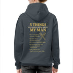 5 Things About My Man - Plumber Funny T-Shirt, Hoodie & More - grunx260804-0008