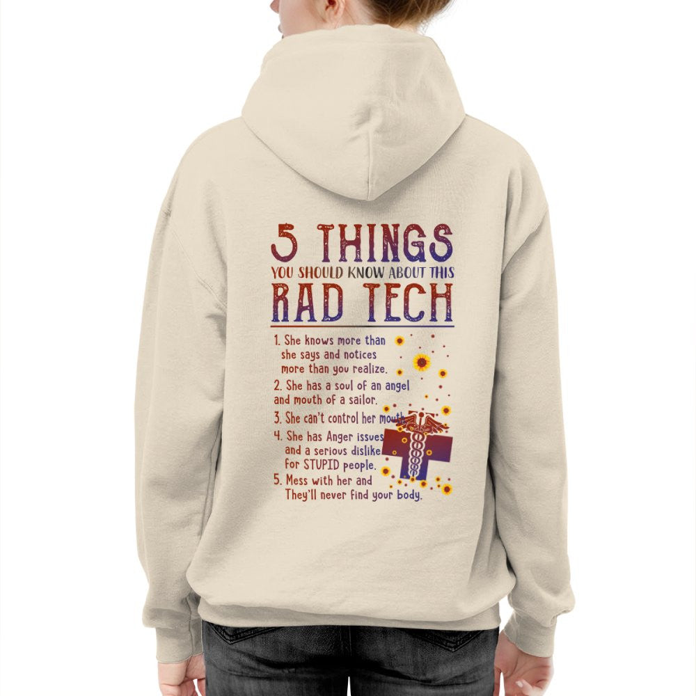 Rad Tech Warning - 5 Things You Should Know Funny T-Shirt, Hoodie & More - grunx260804-0059