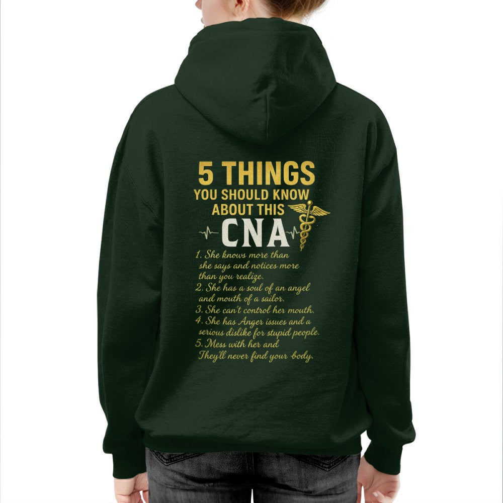 5 Things You Should Know About This CNA - Funny Quote T-Shirt, Hoodie & More - grunx260804-0039