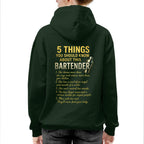 5 Things You Should Know About This Bartender - Funny Quote T-Shirt, Hoodie & More - grunx260804-0038