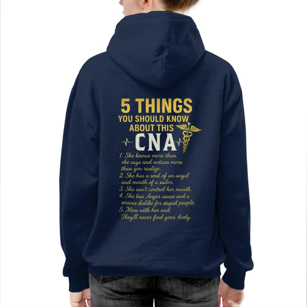 5 Things You Should Know About This CNA - Funny Quote T-Shirt, Hoodie & More - grunx260804-0039
