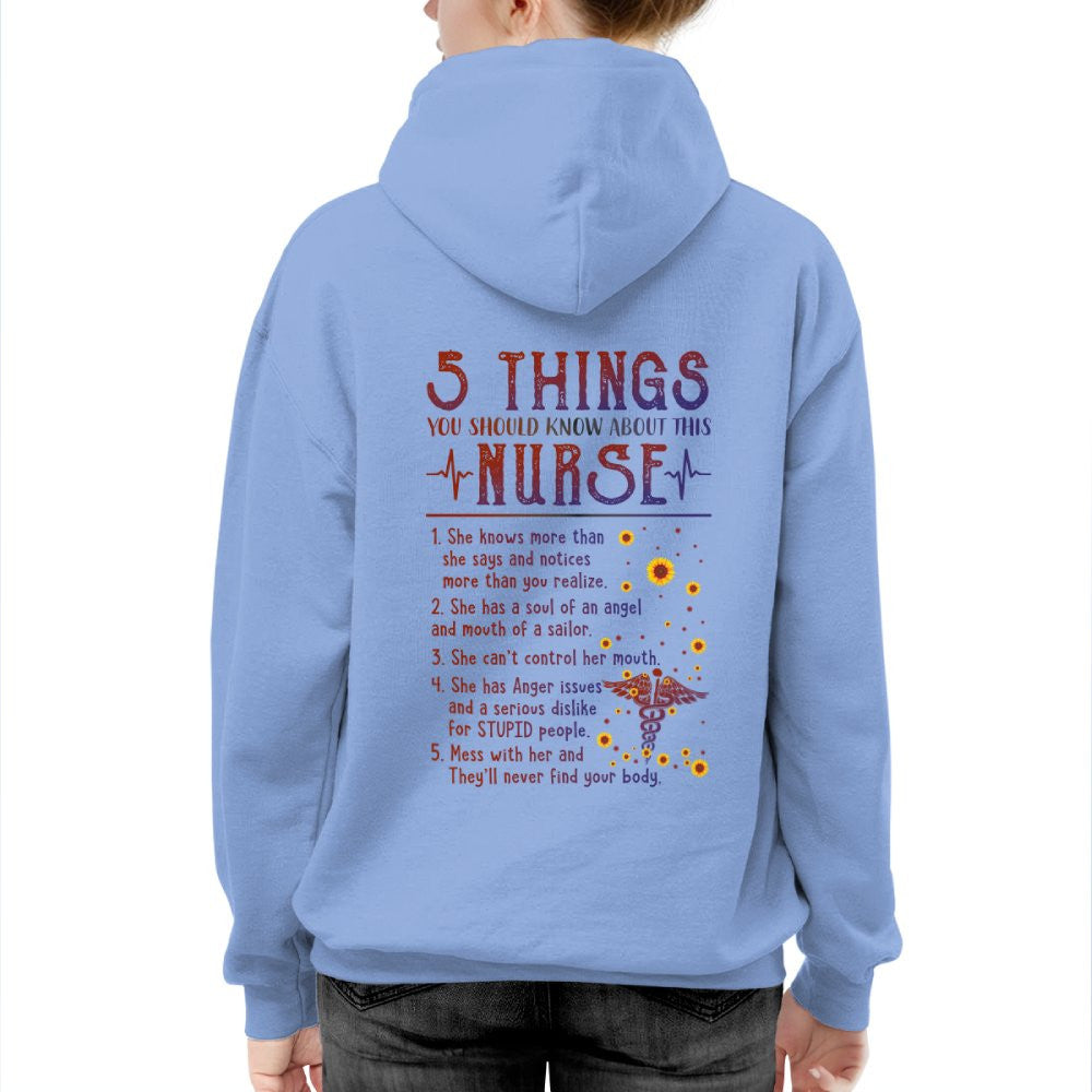 5 Things Nurse Warning Apparel - Funny Quote T-Shirt, Hoodie & More - grunx260804-0020