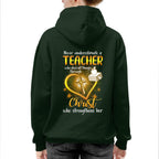 Christ Strengthens Her - Faith Teacher Gold Heart T-Shirt, Hoodie & More - grunx260804-0096