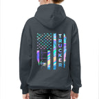 American Flag Holographic - Trucker Pride T-Shirt Hoodie & More - grunx260804-0151