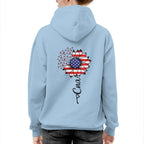 American Flag Flower CNA Apparel - Patriotic Heartbeat T-Shirt, Hoodie & More - grunx260804-0147