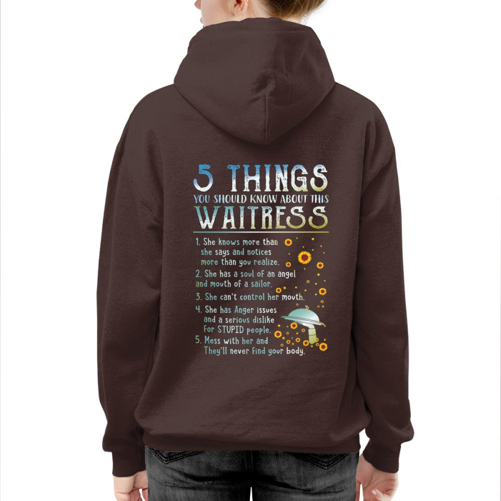 5 Things About This Waitress Apparel - Funny Warning Quote T-Shirt, Hoodie & More - grunx260804-0016