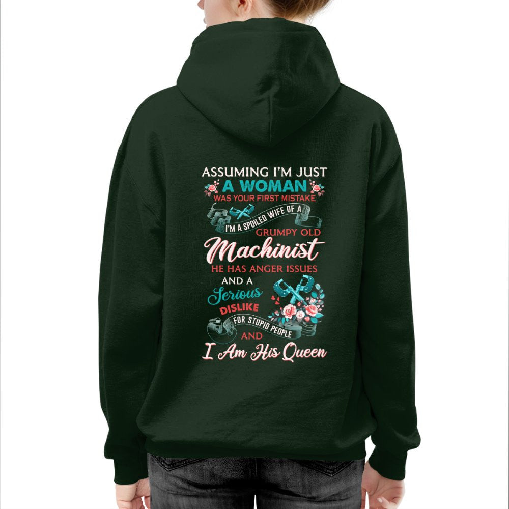 Assuming I'm Just A Woman - Machinist Queen Apparel T-Shirt, Hoodie & More - grunx260804-0213