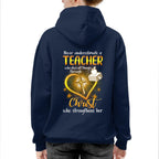 Christ Strengthens Her - Faith Teacher Gold Heart T-Shirt, Hoodie & More - grunx260804-0096