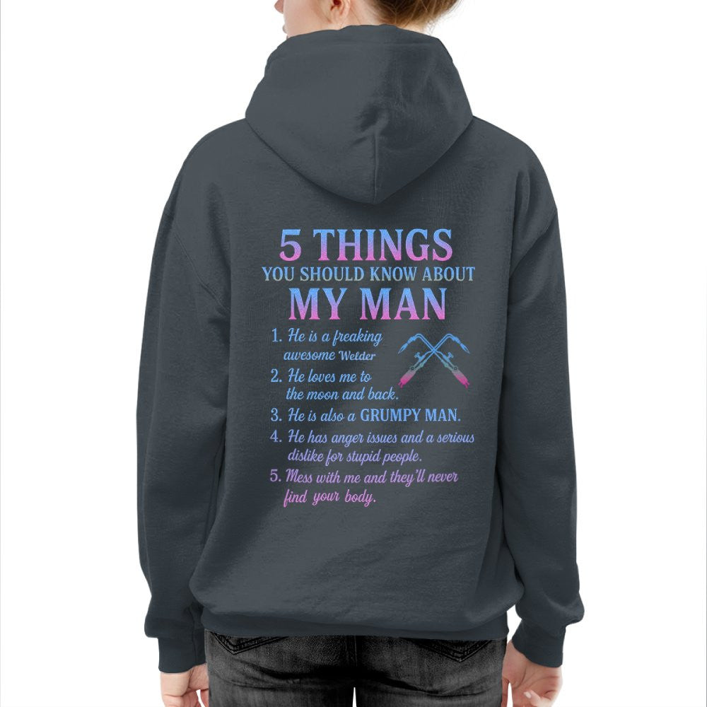 5 Things You Should Know - Welder Quote T-Shirt Hoodie & More - grunx260804-0052
