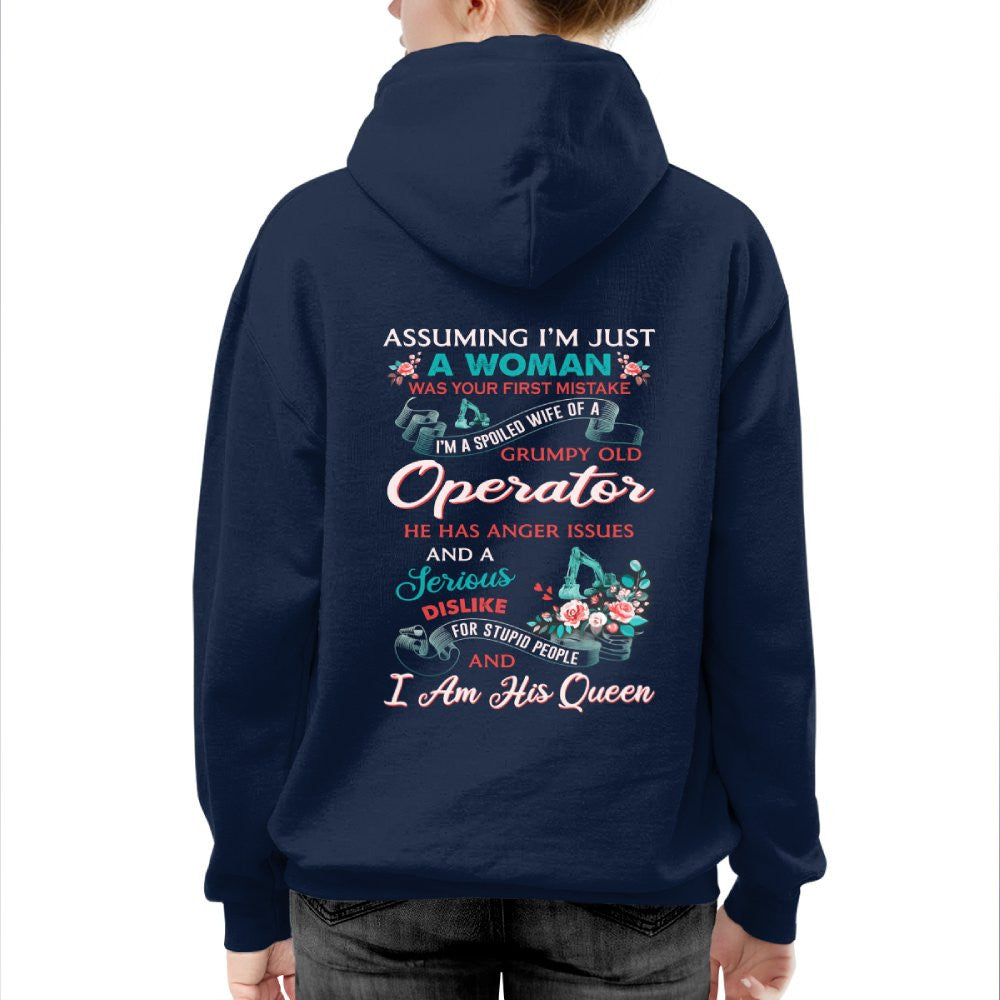 Assuming I'm Just A Woman - Operator Wife Pride T-Shirt, Hoodie & More - grunx260804-0215