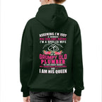 Assuming I'm Just A Woman - Grumpy Plumber Wife Quote T-Shirt Hoodie & More - grunx260804-0211