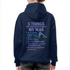 5 Things About My Man - Heavy Equipment Operator Funny T-Shirt, Hoodie & More - grunx260804-0005