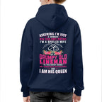 Assuming I'm Just A Woman - Grumpy Lineman Wife Quote T-Shirt Hoodie & More - grunx260804-0208