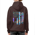 American Flag Holographic - Tow Truck Operator Pride T-Shirt Hoodie & More - grunx260804-0150