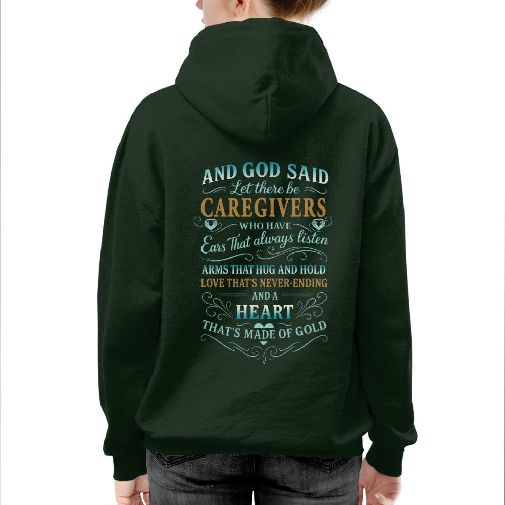 And God Said Caregivers Heart Made of Gold T-Shirt, Hoodie & More - grunx260804-0161