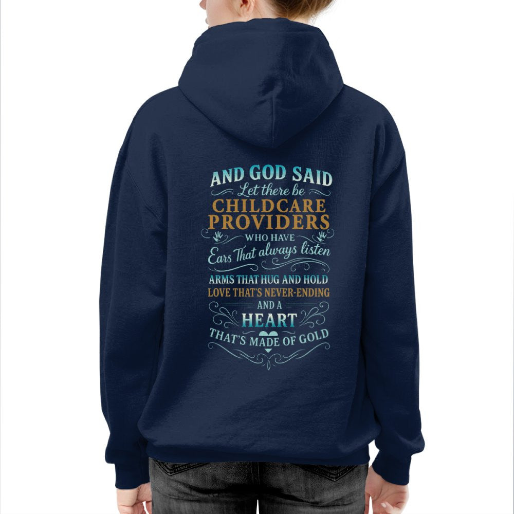 And God Said Childcare Providers Heart Made of Gold T-Shirt, Hoodie & More - grunx260804-0162