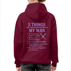5 Things You Should Know About My Man - Ironworker Funny T-Shirt Hoodie & More - grunx260804-0031