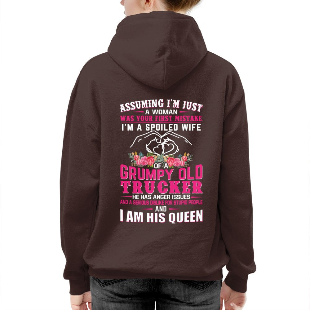 Assuming I'm Just A Woman - Trucker Wife Pride T-Shirt, Hoodie & More - grunx260804-0216