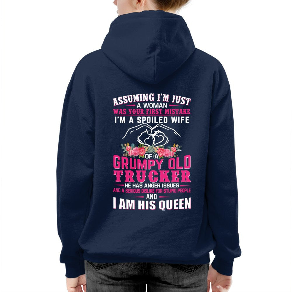 Assuming I'm Just A Woman - Trucker Wife Pride T-Shirt, Hoodie & More - grunx260804-0216