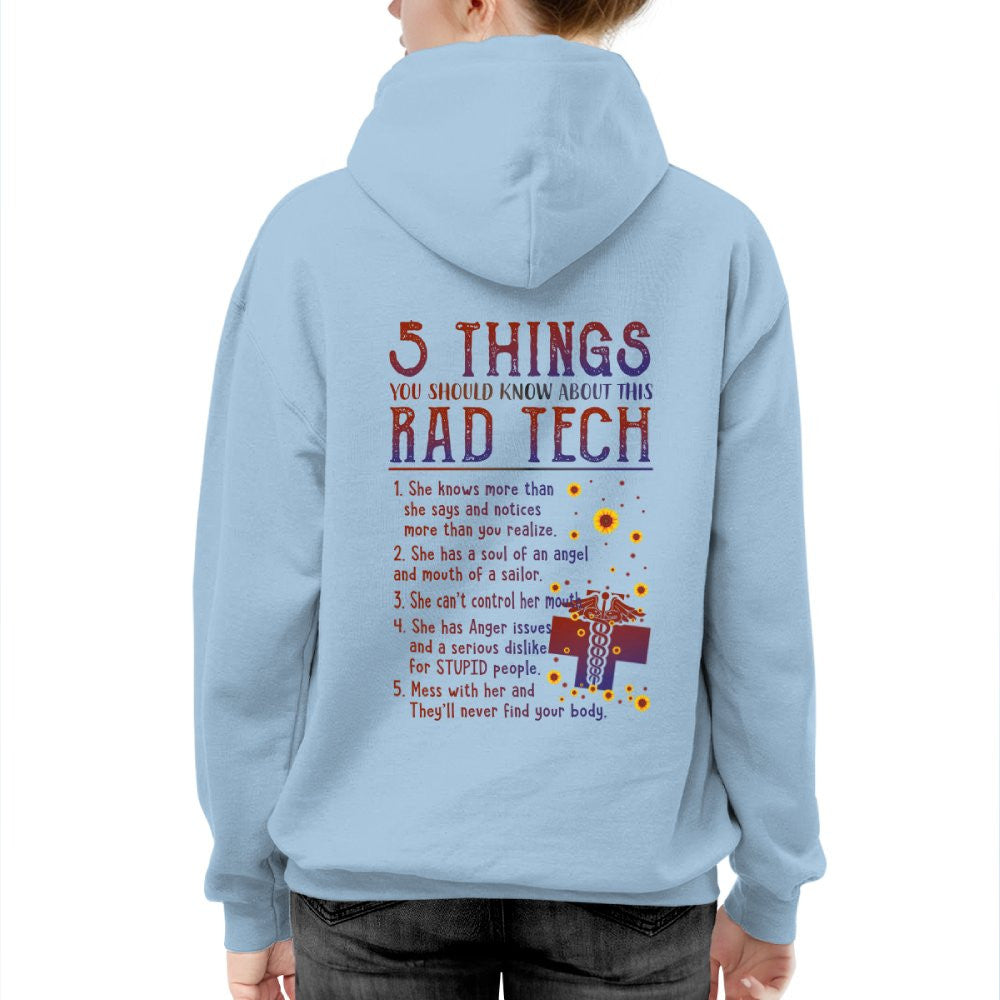 Rad Tech Warning - 5 Things You Should Know Funny T-Shirt, Hoodie & More - grunx260804-0059