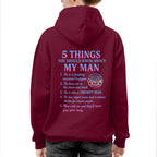 5 Things You Should Know About My Man - Firefighter Funny T-Shirt Hoodie & More - grunx260804-0027