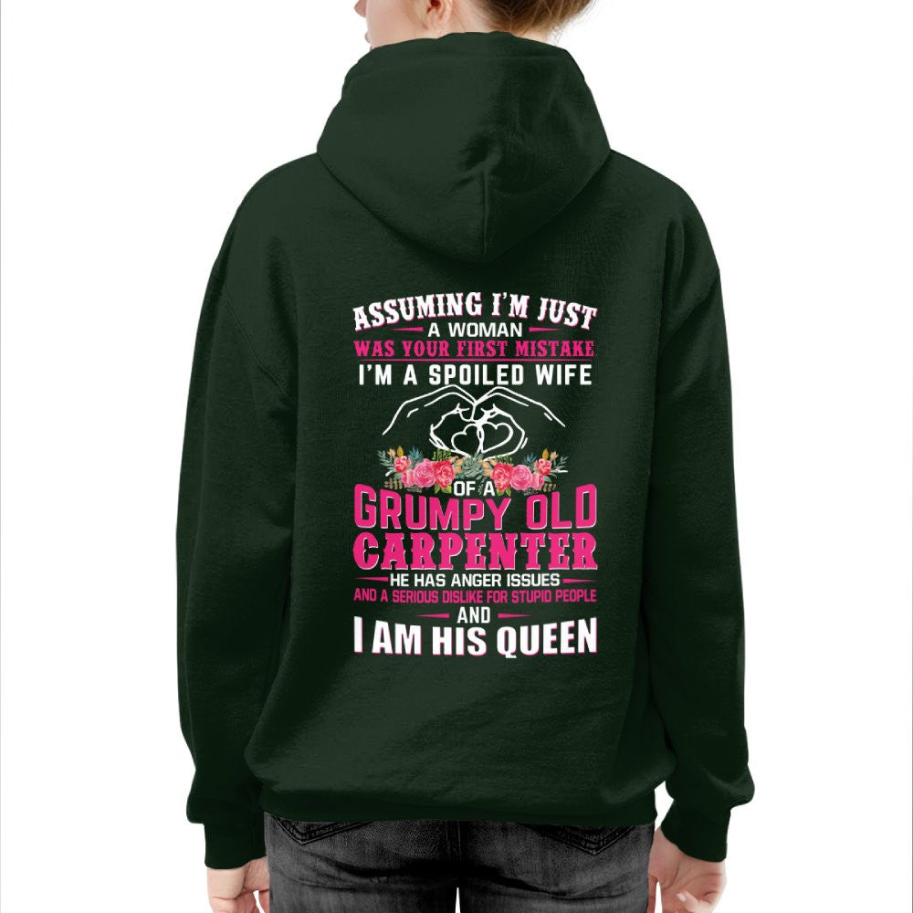 Assuming I'm Just A Woman - Carpenter Wife Pride T-Shirt, Hoodie & More - grunx260804-0205