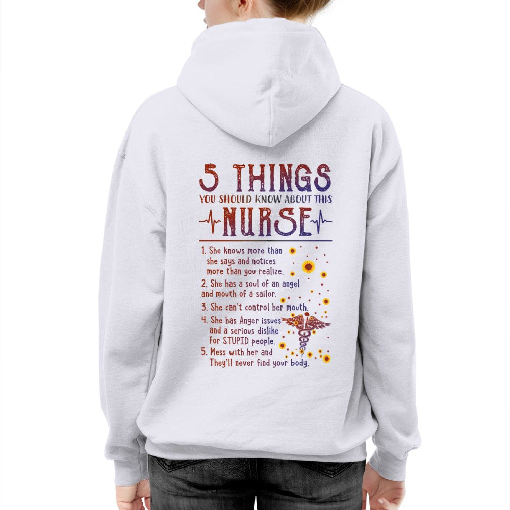 5 Things Nurse Warning Apparel - Funny Quote T-Shirt, Hoodie & More - grunx260804-0020