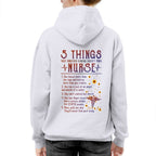 5 Things Nurse Warning Apparel - Funny Quote T-Shirt, Hoodie & More - grunx260804-0020