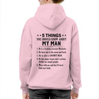 5 Things About My Mechanic Man Apparel - Funny Love Quote T-Shirt, Hoodie & More - grunx260804-0011
