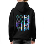 American Flag Holographic - Tow Truck Operator Pride T-Shirt Hoodie & More - grunx260804-0150