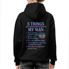 5 Things You Should Know About My Man - Firefighter Funny T-Shirt Hoodie & More - grunx260804-0027