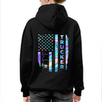 American Flag Holographic - Trucker Pride T-Shirt Hoodie & More - grunx260804-0151