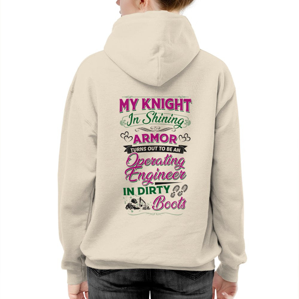 My Knight In Dirty Boots - Operating Engineer Love T-Shirt Hoodie & More - grunx260804-0202