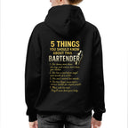5 Things You Should Know About This Bartender - Funny Quote T-Shirt, Hoodie & More - grunx260804-0038