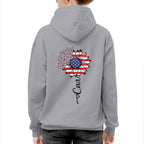 American Flag Flower CNA Apparel - Patriotic Heartbeat T-Shirt, Hoodie & More - grunx260804-0147