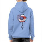 American Flag Flower Nurse Apparel - Patriotic Heart T-Shirt, Hoodie & More - grunx260804-0148