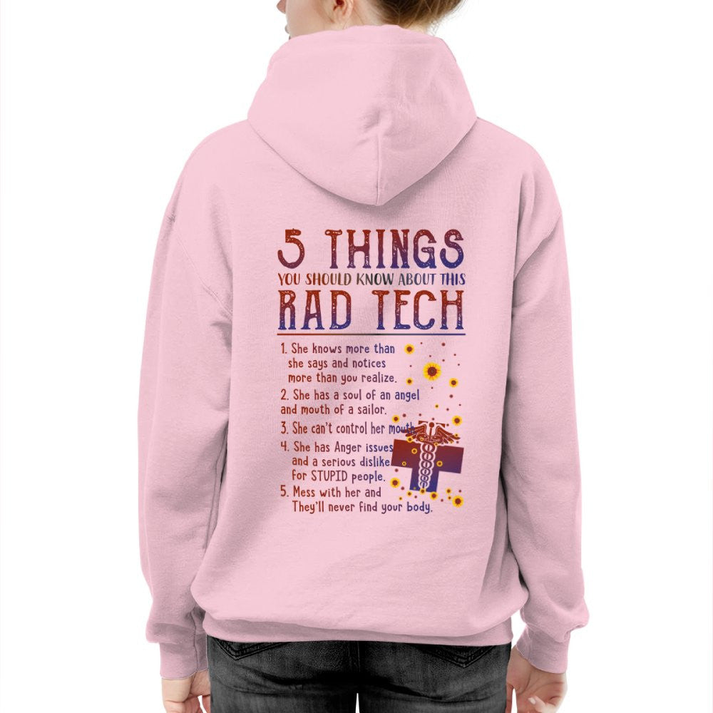 Rad Tech Warning - 5 Things You Should Know Funny T-Shirt, Hoodie & More - grunx260804-0059