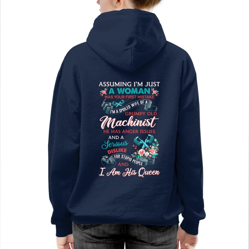 Assuming I'm Just A Woman - Machinist Queen Apparel T-Shirt, Hoodie & More - grunx260804-0213